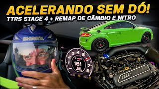 Acelerando sem dó! TTRS STAGE 4 + Remap de Câmbio e Nitro.