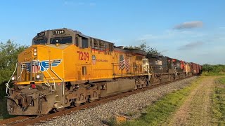 UP 7209 C44ACM w/ NS & CN Power Leads 4 Unit M-OLAG