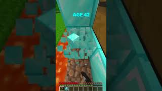 Minecraft How To Escape Crazy Traps At Different Ages😶(INSANE)😍 #minecraft #shorts