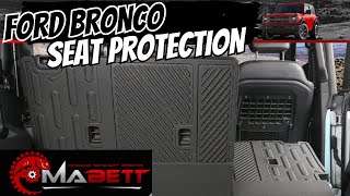 Ford Bronco 4 Door Rear Seat Back Protector by Mabett