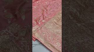 Pure Banarasi Khaddi Georgette Saree Handloom Made 7524931212 #shorts #youtubeshorts