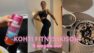 KOHTI FITNESSKISOJA | vegaanina kisadieetillä, 5 weeks out