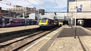 West Coast 57601 and 57313 Depart Leeds with a charter bound for Carlisle on the 17th of July 2016