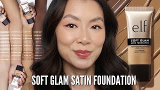 NEW e.l.f Cosmetics Soft Glam Satin Foundation Review (Oily Skin Approved?)