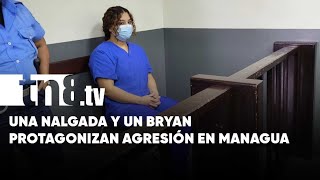 Nalgada de la discordia y una agresión en el mero Santa Ana, Managua