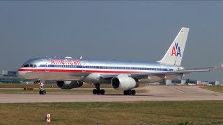 American Airlines Screaming Rolls Royce RB211 Takeoff from Manchester