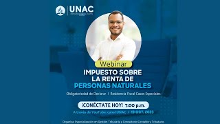 WEBINAR : IMPUESTO SOBRE LA RENTA DE PERSONAS NATURALES | ESTAMOS JUNTOS | UNAC