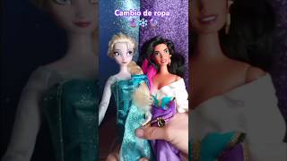 Cambio de Ropa de Elsa y Esmeralda ❄️🔮 #frozen #elsa #esmeralda #disney #barbie