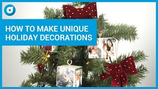 How to make a photo Christmas tree decoration 🎄 - A tree full of memories  - One minute craft