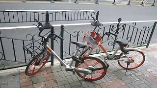 Mobike, bike rental with WeChat in Shanghai, China