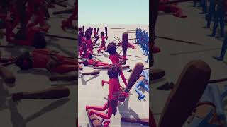 100 clubber VS 100 spear thrower - Totally Accurate Battle Simulator TABS