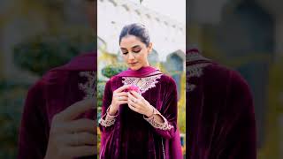 Beautiful winter velvet outfit #viral #youtubeshorts #shortvideo #indian #shorts #fashion #indian