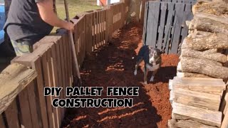 DIY Pallet Fence Construction for only $20!