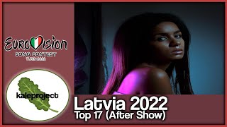 Latvia ESC Selection (Supernova) 2022 Top 17 With Comments (After Show)