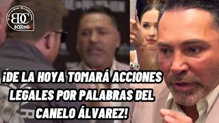 OSCAR DE LA HOYA AMENAZA AL CANELO ÁLVAREZ POR PELEA DE AYER EN CONFERENCIA DE PRENSA