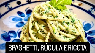 SPAGHETTI, RÚCULA E RICOTA. SURPREENDENTE E DELICIOSO!!!