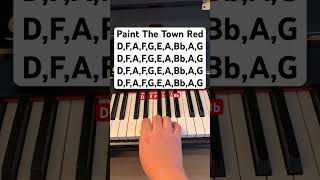 Paint The Town Red // follow my instagram: jessnotes123 #piano #pianotutorial #pianomusic #dojacat