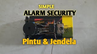 Simple-Alarm security pintu dan jendela ||tutorial