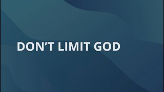 Take the limit off of God || Receive Your Miracle Today