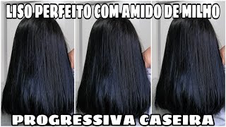 PROGRESSIVA DE MAIZENA | CABELO LISO SEM QUÍMICA