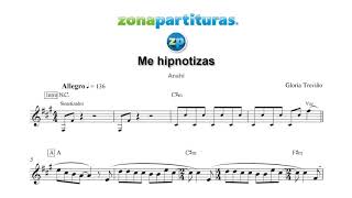 Partitura "Me hipnotizas" Anahí