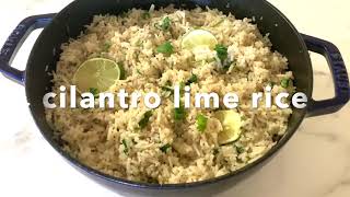 cilantro lime rice made easy