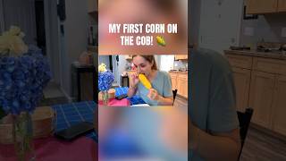 French Girl's First Corn on the Cob 🌽🇫🇷