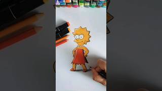 Drawing Lisa Simpson #shorts #drawing #simpsons #lisa