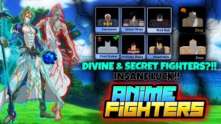 Max Opens To Get Divine or Secret Fighters!! | Anime Fighter Simulator