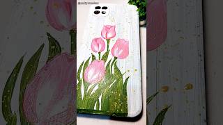 Mobile Cover Painting🌷 #art #shorts #short #trending #diy #viralvideo #youtubeshorts #satisfying