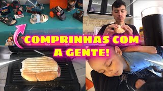 VLOG| CAFÉ DA MANHÃ + COMPRINHAS COM A GENTE!!