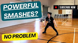 How To Defend Against Powerful Badminton Smashes - Make Sure You Bounce Or Do Split Steps