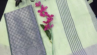 Khadi linen sarees