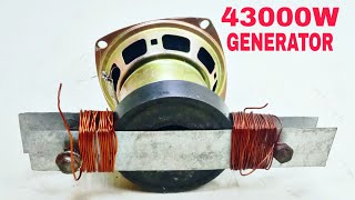 Energy 230V 43000W Generator Transformer Magnet Copper Coil Speaker Light bulb Science Experiments