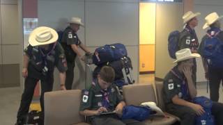 BSA Jamboree Journey Episode 2 -bag check - airport - arrival Japan