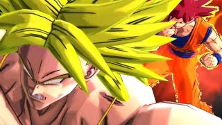 LF SUPER SAIYAN GOD GOKU Vs LEGENDARY SSJ BROLY Extreme CO-OP Battle | Dragon Ball Legends