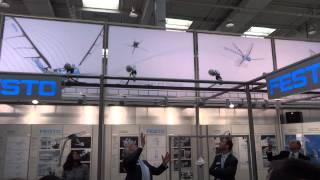 FESTO BionicOpter Fliegende Libelle - Hannover Messe 2013 HD (flying dragonfly robot)