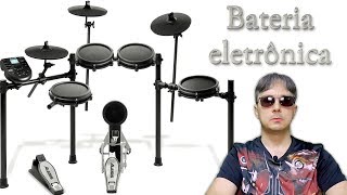 Alesis Nitro Mesh Kit Bateria eletrônica Unboxing Como montar É silenciosa? BRASIL