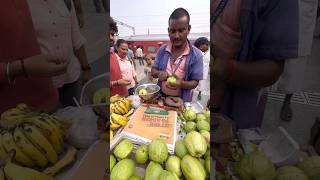 Guava Cutting Serve with Masala in India -Indian Street Food