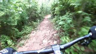 Jarrods place, simple green trail, wet and muddy!