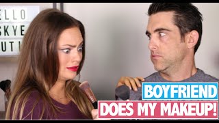 Boyfriend does my Makeup Tag