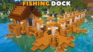 Minecraft: Fishing Dock Tutorial (how to build 1.21)