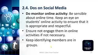 CST Module2.4  Do's of Social Media in Education