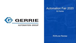 ROKLive Review | Automation Fair 2020 | Gerrie RA Group