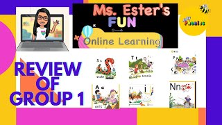 Jolly Phonics Review of Group 1  (s, a, t, i, p, n) with Songs, Actions, Vocabulary and Activities