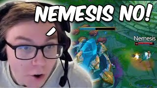 THEBAUSFFS RAMMUS INSANE OPEN NEXUS COMEBACK VS NEMESIS TRISTANA (REACTION VIDEO)