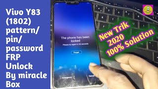 VIVO Y83 (1802) PIN/PATTERN/PASSWORD/FRP UNLOCK BY MIRACLE BOX