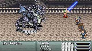 Final Fantasy VI Advance - Holy dragon boss fight