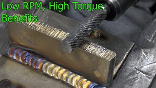 Testing a New High Torque/Low RPM Die Grinder