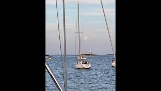 May Super Moon, On the Mooring, Maxwell's Boatyard, Hunter 356